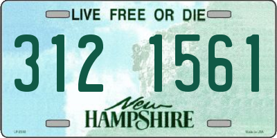 NH license plate 3121561