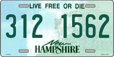 NH license plate 3121562