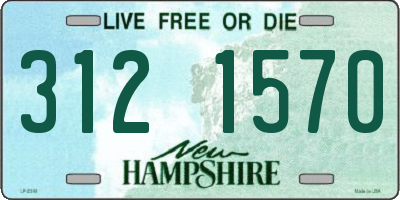 NH license plate 3121570