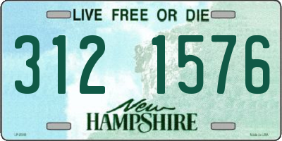 NH license plate 3121576