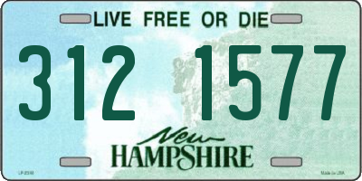 NH license plate 3121577