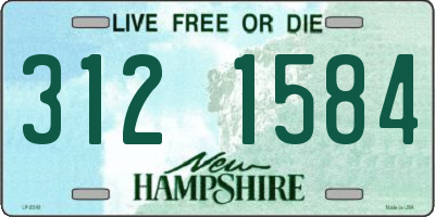 NH license plate 3121584