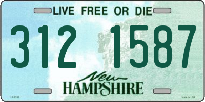 NH license plate 3121587