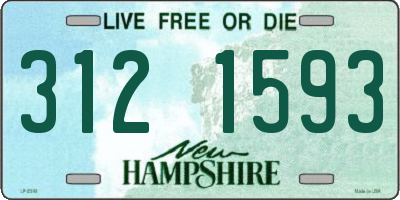 NH license plate 3121593