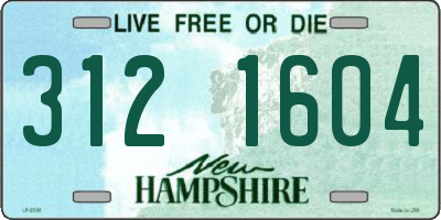 NH license plate 3121604
