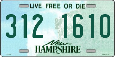 NH license plate 3121610