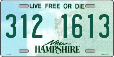 NH license plate 3121613