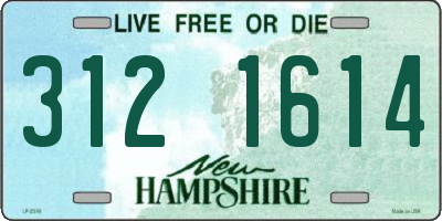NH license plate 3121614