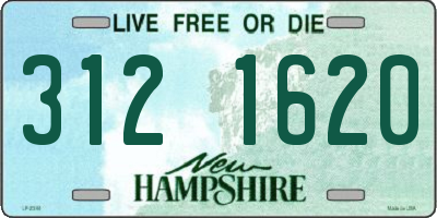 NH license plate 3121620
