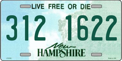NH license plate 3121622