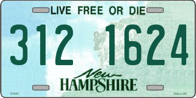 NH license plate 3121624