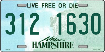 NH license plate 3121630