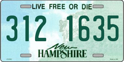 NH license plate 3121635