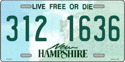 NH license plate 3121636