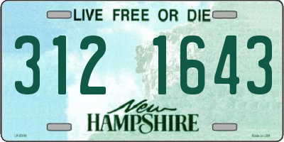 NH license plate 3121643