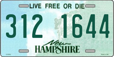 NH license plate 3121644