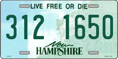 NH license plate 3121650