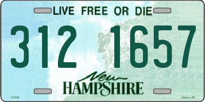 NH license plate 3121657