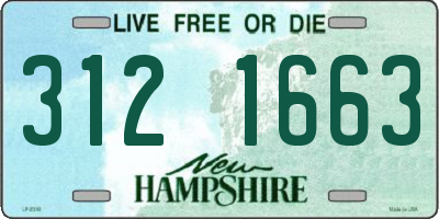 NH license plate 3121663