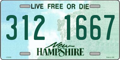 NH license plate 3121667