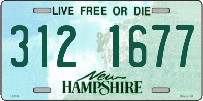 NH license plate 3121677