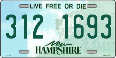 NH license plate 3121693