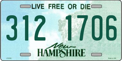 NH license plate 3121706