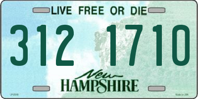 NH license plate 3121710