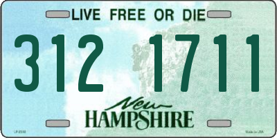 NH license plate 3121711