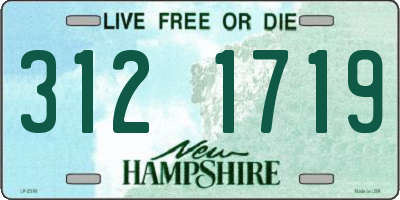 NH license plate 3121719