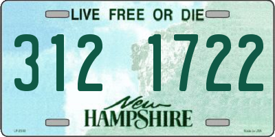 NH license plate 3121722