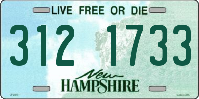 NH license plate 3121733