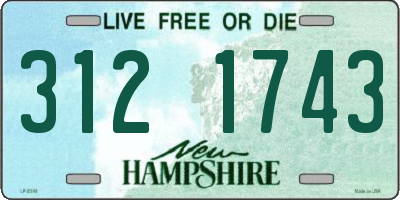 NH license plate 3121743