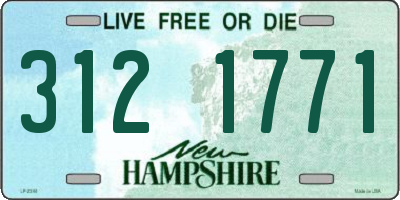 NH license plate 3121771