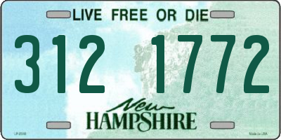 NH license plate 3121772