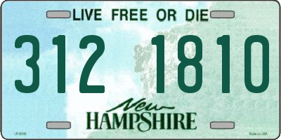 NH license plate 3121810