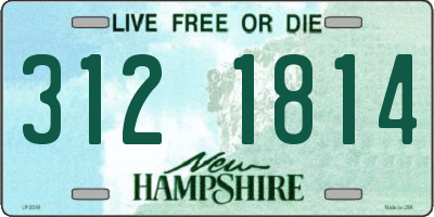 NH license plate 3121814