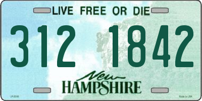 NH license plate 3121842