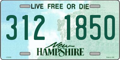NH license plate 3121850