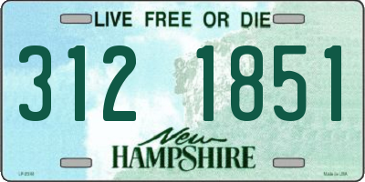 NH license plate 3121851
