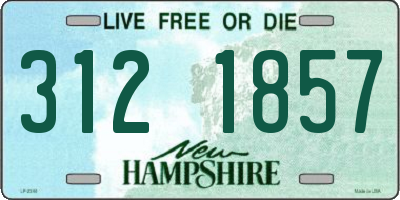 NH license plate 3121857