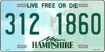 NH license plate 3121860