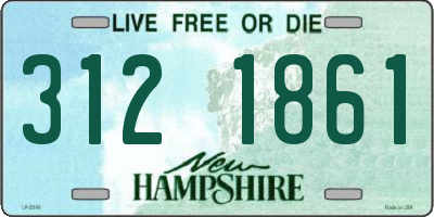 NH license plate 3121861