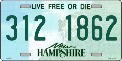 NH license plate 3121862