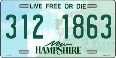 NH license plate 3121863