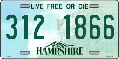 NH license plate 3121866