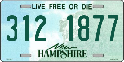 NH license plate 3121877