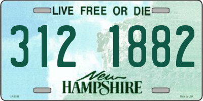 NH license plate 3121882