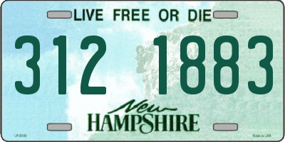 NH license plate 3121883