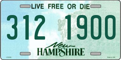 NH license plate 3121900